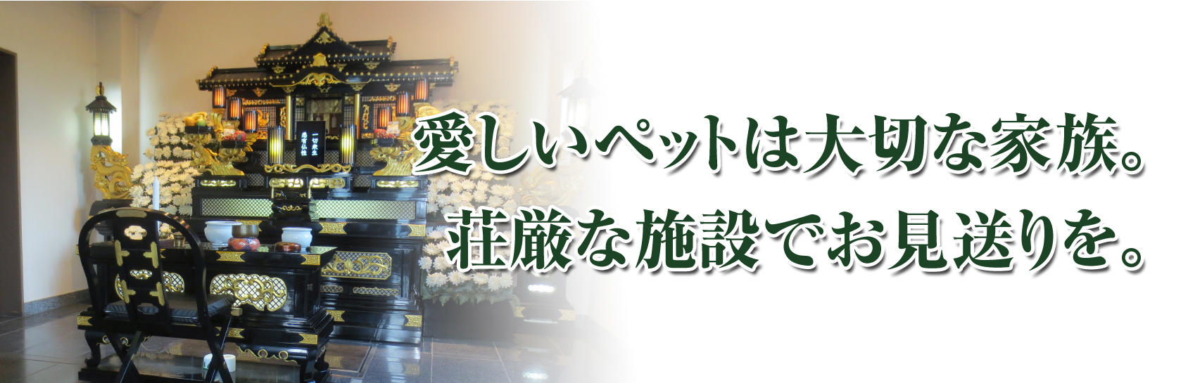 愛しいペットは大切な家族。厳かな葬儀でお見送りを。