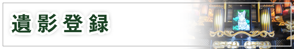 遺影登録の説明を載せています。