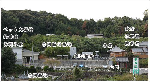 慈妙院境内全体図